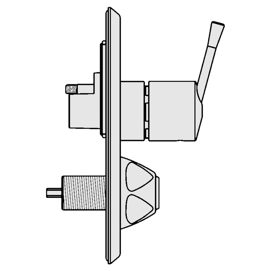 Set d'échange 3/4" à encastrer, pour arrêt
