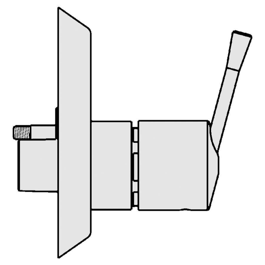 Set d'échange 3/4" à encastrer, sans arrêt