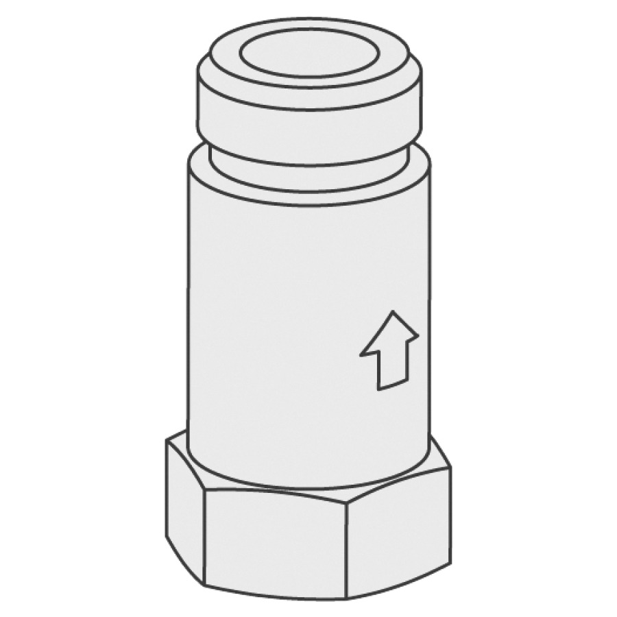 Clapet anti-retour KWC IG/AG 3/8"