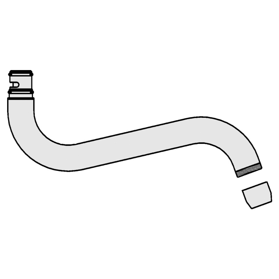 Goulot orientable en bas, S 250 mm,