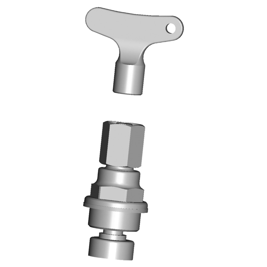 Dessus SIGA
1/2", clé sortante