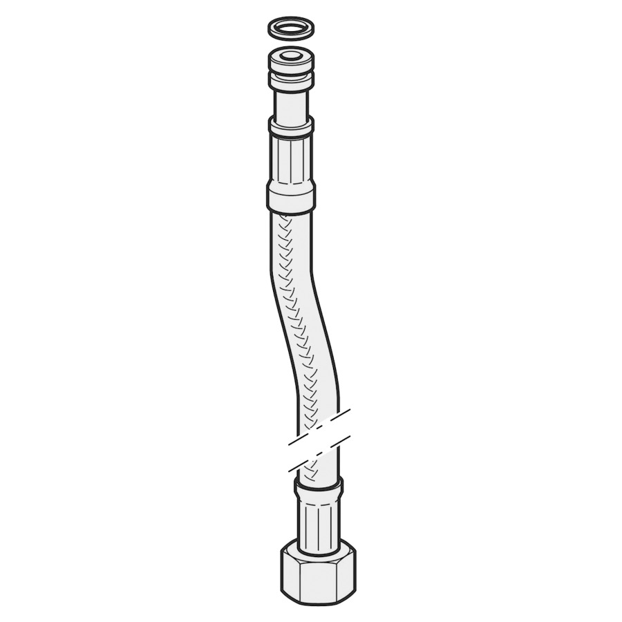 Tuyau renforcé eau chaude
pour GEBERIT type 185/186