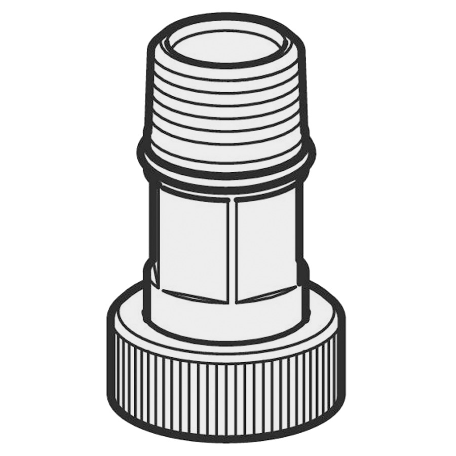 Mamelon de raccordement 1/2" droit