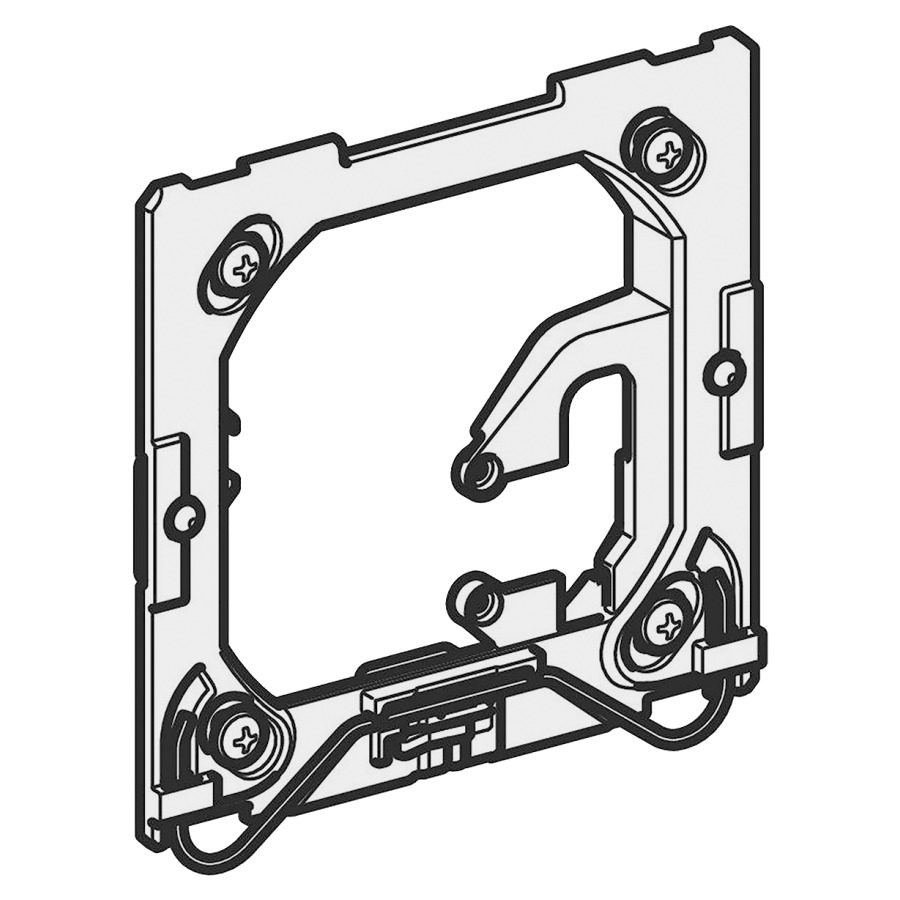 Cadre de fixation positionnement horizontal,