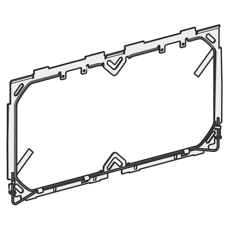 Plaque de fixation GEBERIT
pour commande de lavabo
Piave/Brenta avec module
fonctionnel à encastrer et
siphon UP