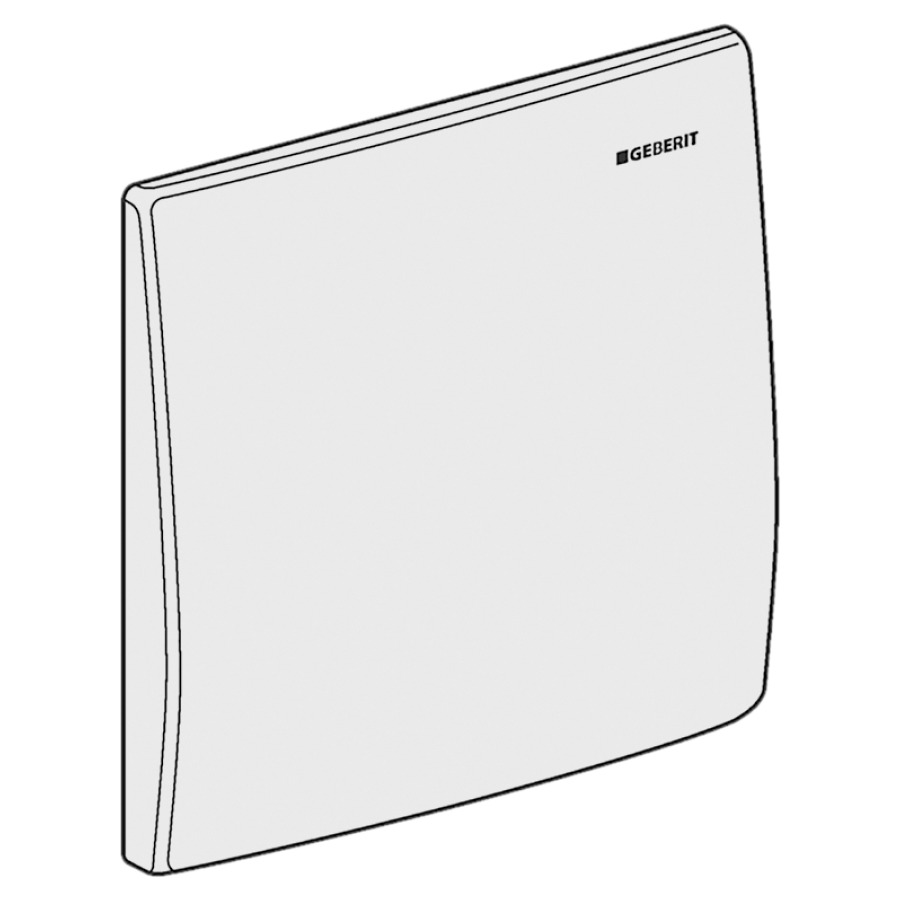 Plaque de recouvrement GEBERIT
16 x 16 cm, pour set de
rénovation, pour commande
d'urinioir