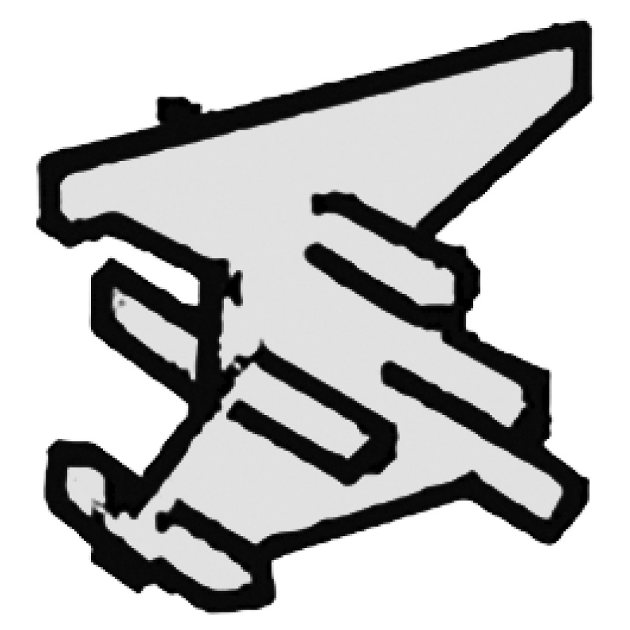 Empiècement de type peigne Geberit