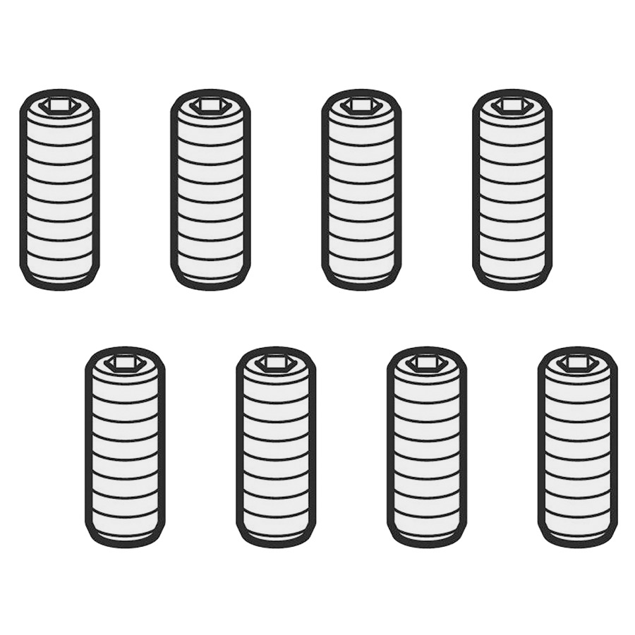 Tiges de réglage longues, 8 pièces