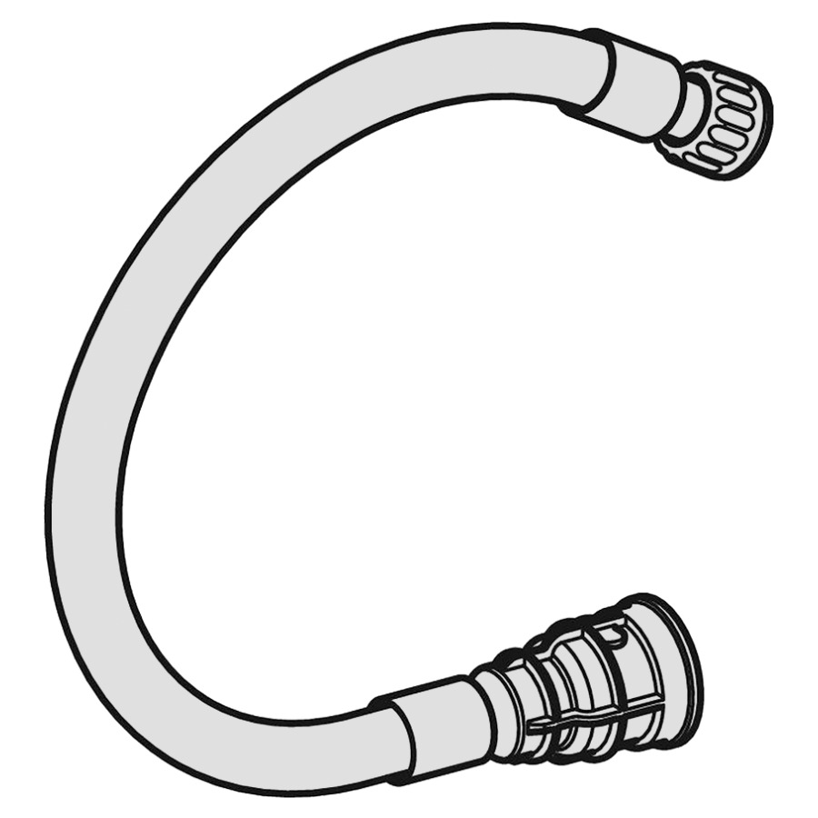 Tuyau pour amenée chachée pour eléments d'urinoir