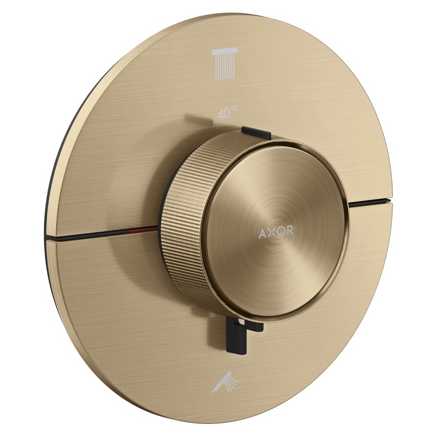 Thermostat ShowerSelect ID UP
rond D 15.5 cm, 2&nbsp;raccordements, poussoir-select
soupape Start/Stop pour la commande des consommateurs, débit 22.1 (L/min) maximum
débit sortie supérieure et inférieure 
20 (L/min), sans corps à encastrer 757049
groupe acoustique&nbsp;I