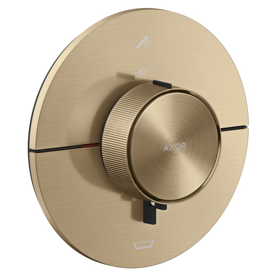 Thermostat ShowerSelect ID UP
rond D 15.5 cm, 2&nbsp;raccordements
poussoir-select, soupape Start/Stop pour la commande des consommateurs
avec combinaison de sécurité intégrée
débit 26 (L/min) maximum
débit sortie supérieure et inférieure 
23 (L/min), sans corps à encastrer 757049
groupe acoustique&nbsp;I