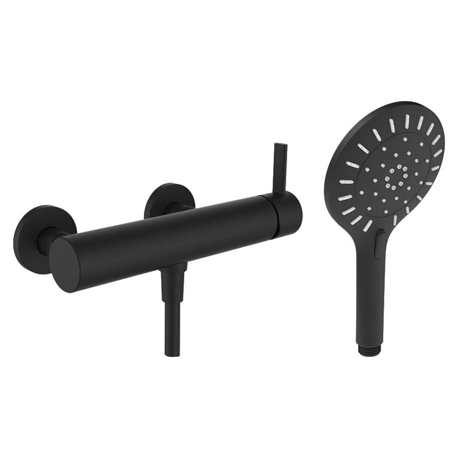 Mélangeur de douche MEDA
E 153 mm, raccords d’arrêt 1/2" x 1/2"
douche MyTwin 120, tuyau de douche 160 cm
débit 9.9 (L/min), groupe acoustique&nbsp;I