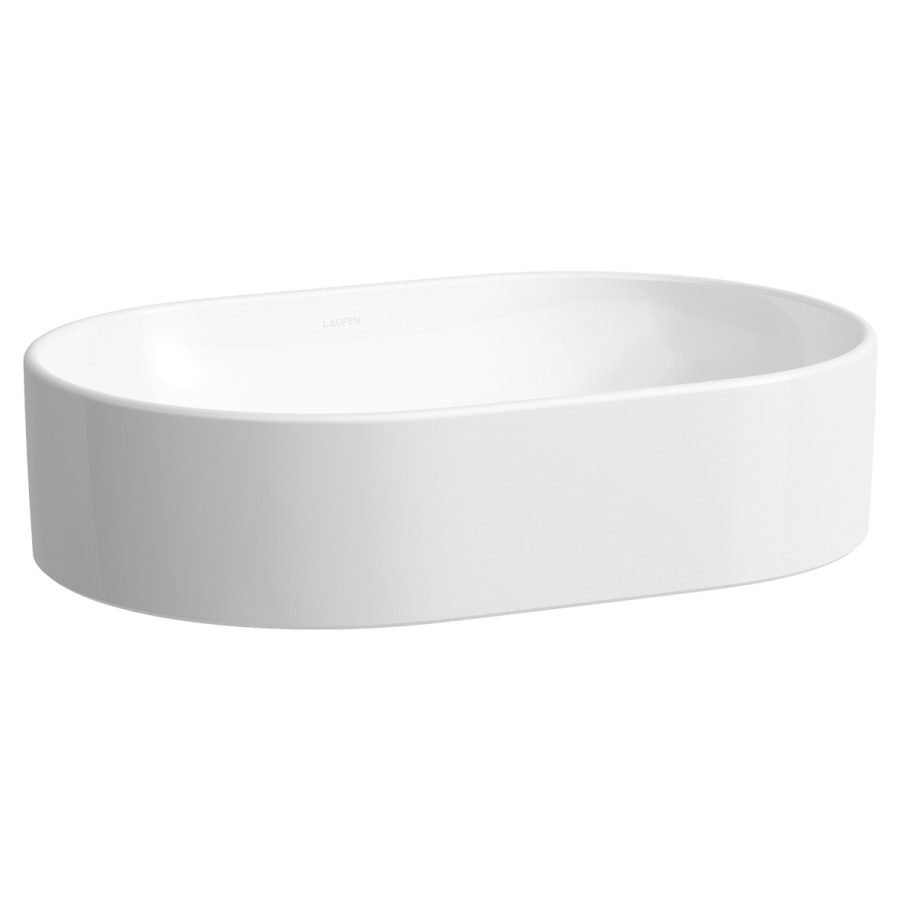 Lavabo à poser SAVOY
55 x 13 x 38 cm, Céramique
ovale, avec trop-plein
sans tablette de robinetterie