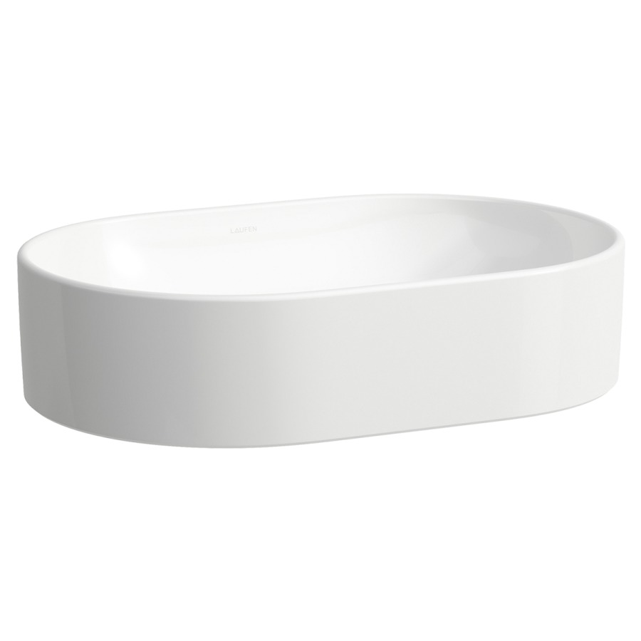 Lavabo à poser SAVOY
55 x 13 x 38 cm, Céramique
pose libre, ovale, sans trop-plein
sans tablette de robinetterie