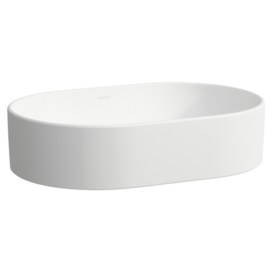 Lavabo à poser SAVOY
55 x 13 x 38 cm, Céramique
pose libre, ovale, sans trop-plein
sans tablette de robinetterie