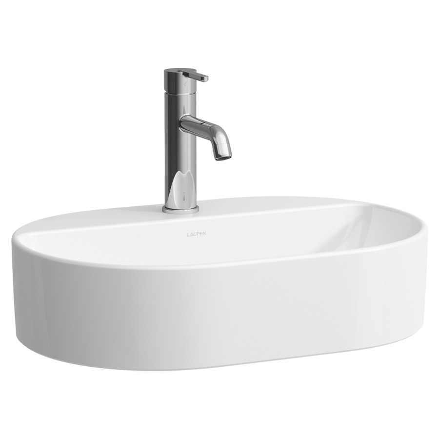 Lavabo à poser SAVOY
55 x 13 x 38 cm, Céramique
ovale, avec trop-plein
avec tablette de robinetterie
