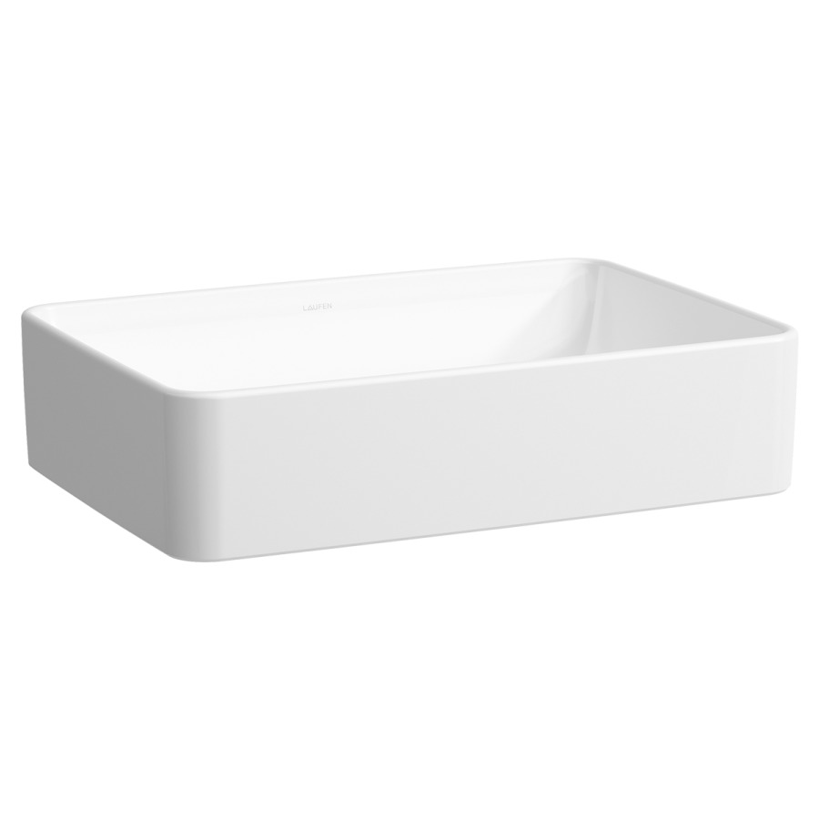 Lavabo à poser SAVOY
55 x 13 x 38 cm, Céramique
rectangle, avec trop-plein
sans tablette de robinetterie