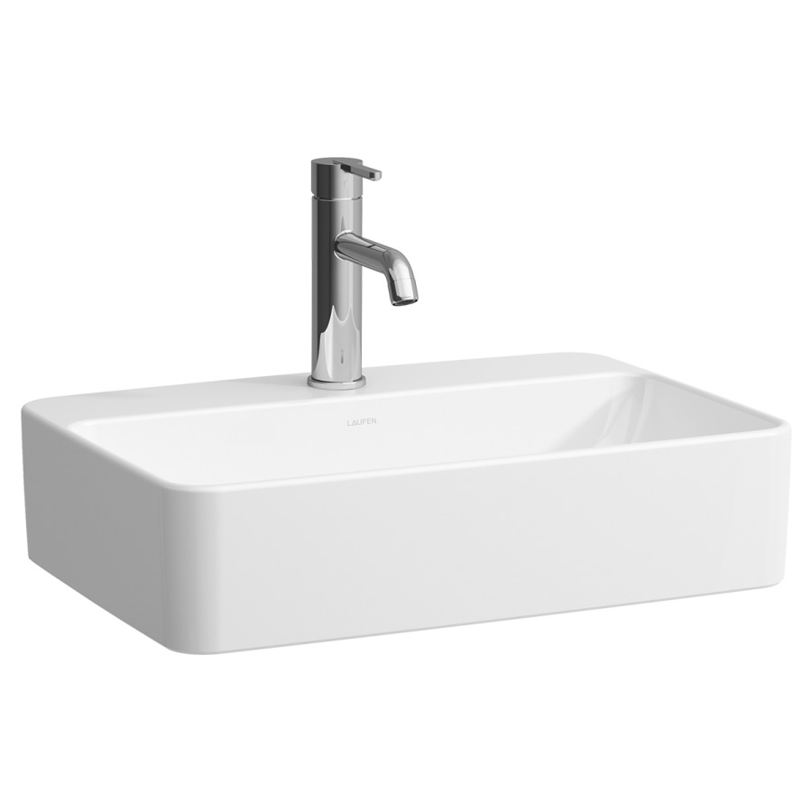 Lavabo à poser SAVOY
55 x 13 x 38 cm, Céramique
rectangle, avec trop-plein
avec tablette de robinetterie