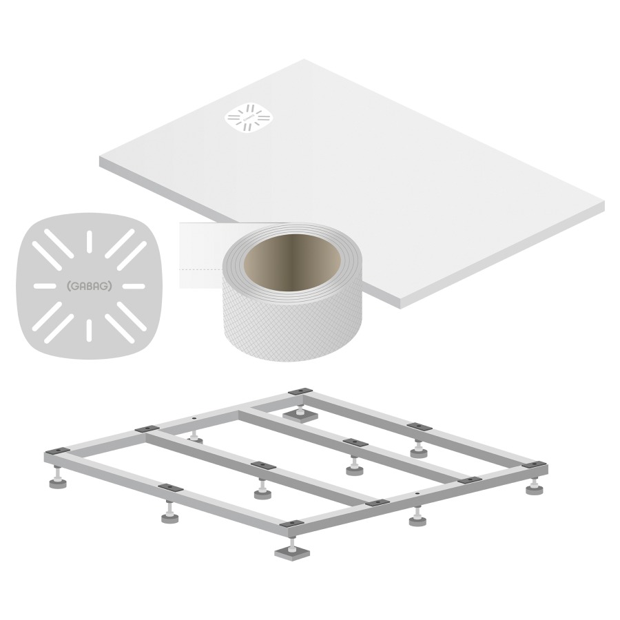 Receveur de douche Eiger, Set 3