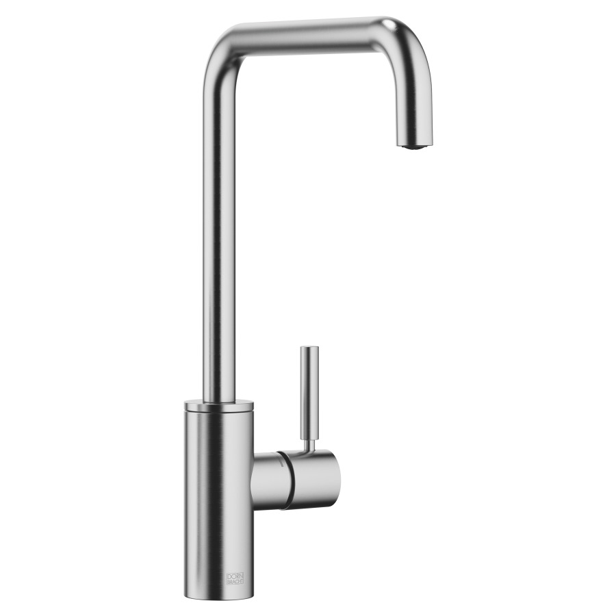 Mélangeur d'évier Meta Square 
saillie 235 mm
goulot orientable 360°
débit 8 (L/min)
inverseur automatique
sans garniture 100 593