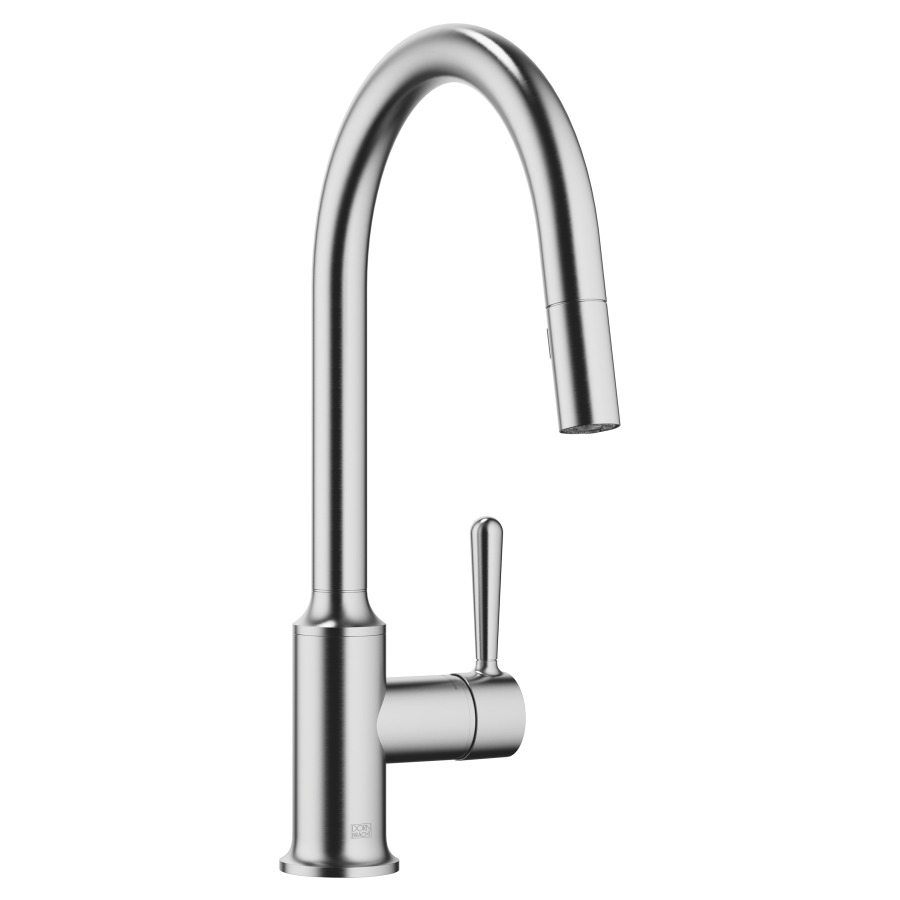 Mélangeur d'évier VAIA
saillie 240 mm
goulot orientable douche extensible 360°
débit 8 (L/min)
avec système anti-calcaire