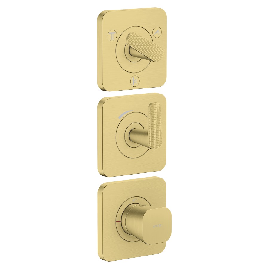 Thermostatmodul Citterio C UP - Cubic cut
3 Rosetten 12 x 12 cm, 3 Verbraucher
maximale Durchflussmenge 42 (L/min)
Durchflussmenge unterer Abgang 37.9 (L/min)
links und rechts 37.9 (L/min)
ohne Einbaukörper 758157
Geräuschgruppe II