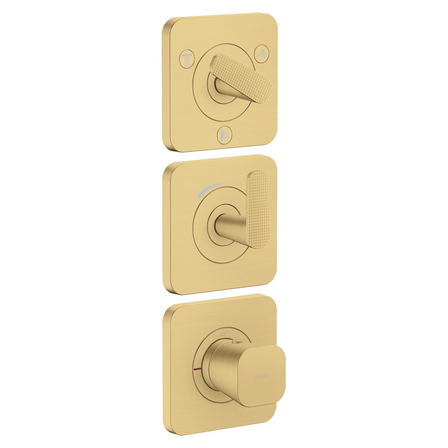 Thermostatmodul Citterio C UP - Cubic cut
3 Rosetten 12 x 12 cm, 3 Verbraucher
maximale Durchflussmenge 42 (L/min)
Durchflussmenge unterer Abgang 37.9 (L/min)
links und rechts 37.9 (L/min)
ohne Einbaukörper 758157
Geräuschgruppe II