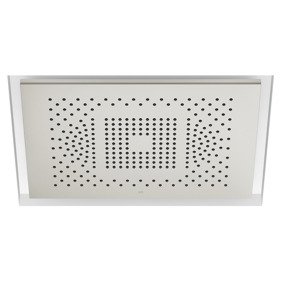 Douche au plafond Serenity Sky
60 x 12 x 42 cm
2 types de jets
Purify Rain, débit 10 (L/min)
Full Rain, débit 14 (L/min)
éclairage LED, système anticalcaire
sans corps à encastrer 100 680
IP65