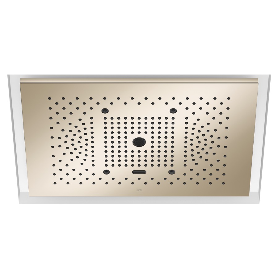 Douche au plafond Serenity Sky+
60 x 12 x 42 cm
5&nbsp;types de jets
Purify Rain, débit 10 (L/min)
Full Rain, débit 14 (L/min)
Laminar Flow, débit 10 (L/min)
Aquapressure Flow, débit 9.4 (L/min)
Cool Mist, débit 1 (L/min)
système anticalcaire
sans corps à encastrer 100 681