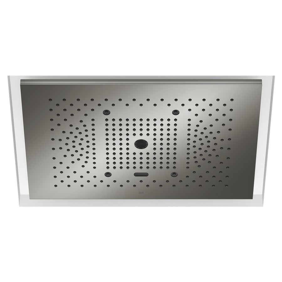 Douche au plafond Serenity Sky+
60 x 12 x 42 cm
5&nbsp;types de jets
Purify Rain, débit 10 (L/min)
Full Rain, débit 14 (L/min)
Laminar Flow, débit 10 (L/min)
Aquapressure Flow, débit 9.4 (L/min)
Cool Mist, débit 1 (L/min)
éclairage LED, système anticalcaire
sans corps à encastrer 100 682
IP65