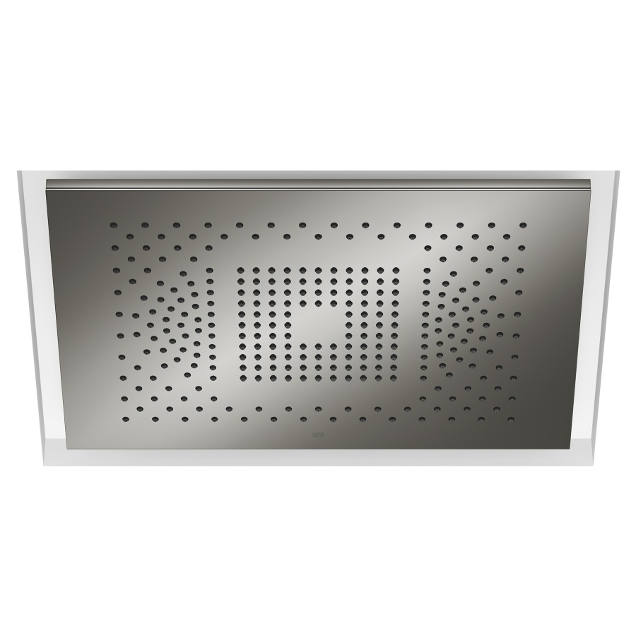 Panneau de pluie Serenity Sky
60 x 12 x 42 cm
2&nbsp;types de jets
Full Rain, Purify Rain
débit 6.8 (L/min)
système anticalcaire
sans corps à encastrer 100 679