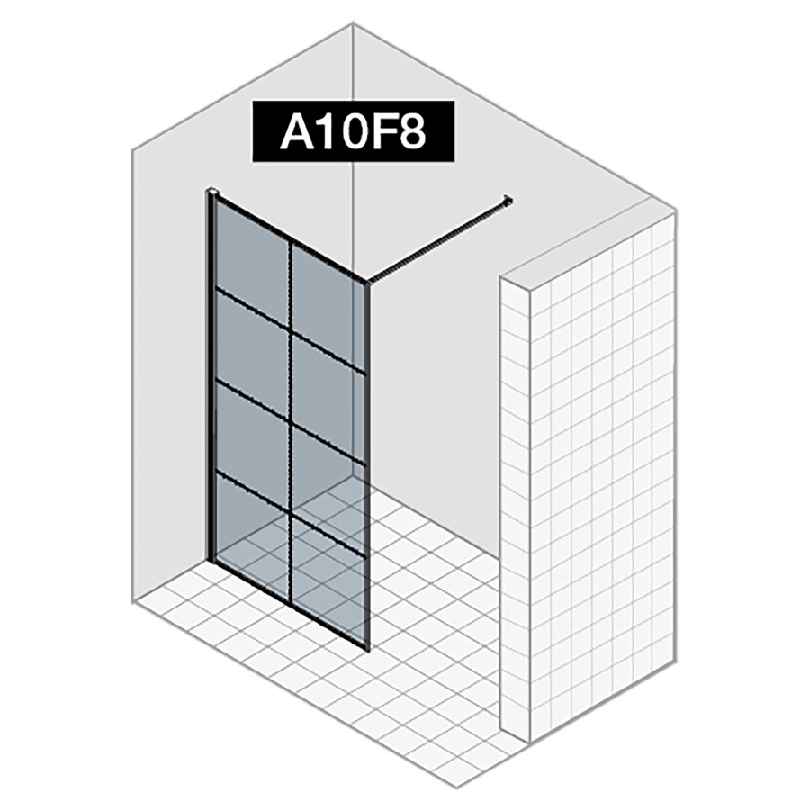 Cloison latérale LIBERO 4000
95.1-120 cm, H 200 cm
pose libre, avec cadre partiel
charnières à gauche
verre de sécurité 8 mm
MESURES EXACTES SELON PRISE DE MESURE