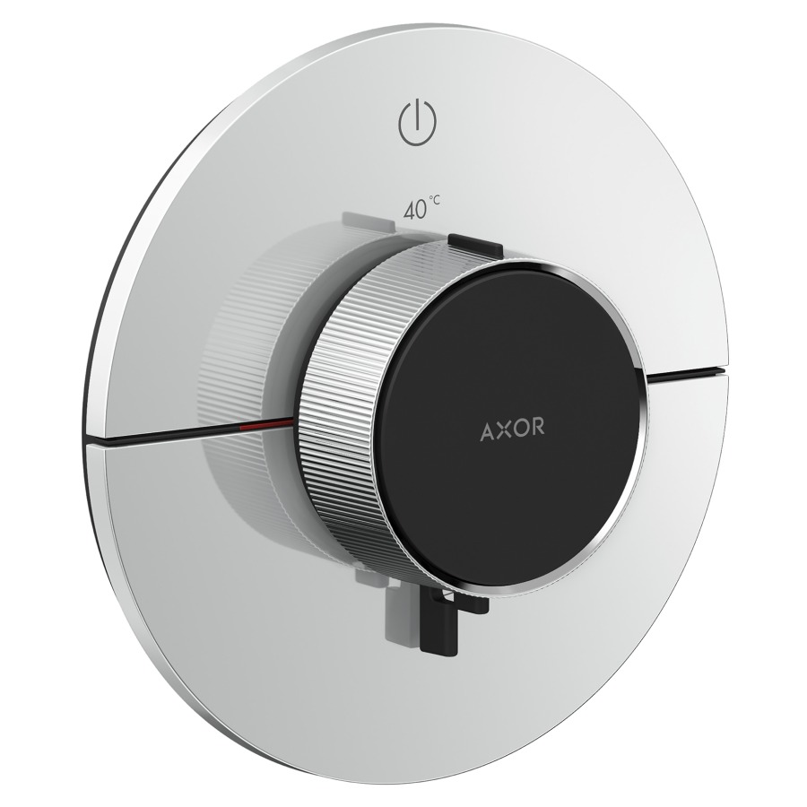 Thermostat ShowerSelect ID UP
rond D 15.5 cm, 1&nbsp;raccordements, poussoir-select
soupape Start/Stop pour la commande des consommateurs, débit 20.3 (L/min) maximum
sans corps à encastrer 757049
groupe acoustique&nbsp;I