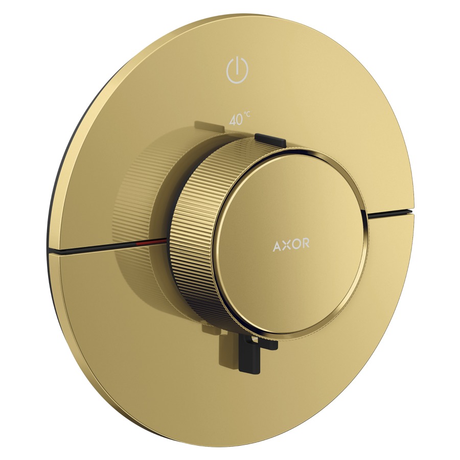 Thermostat ShowerSelect ID UP
rond D 15.5 cm, 1&nbsp;raccordements, poussoir-select
soupape Start/Stop pour la commande des consommateurs, débit 20.3 (L/min) maximum
sans corps à encastrer 757049
groupe acoustique&nbsp;I