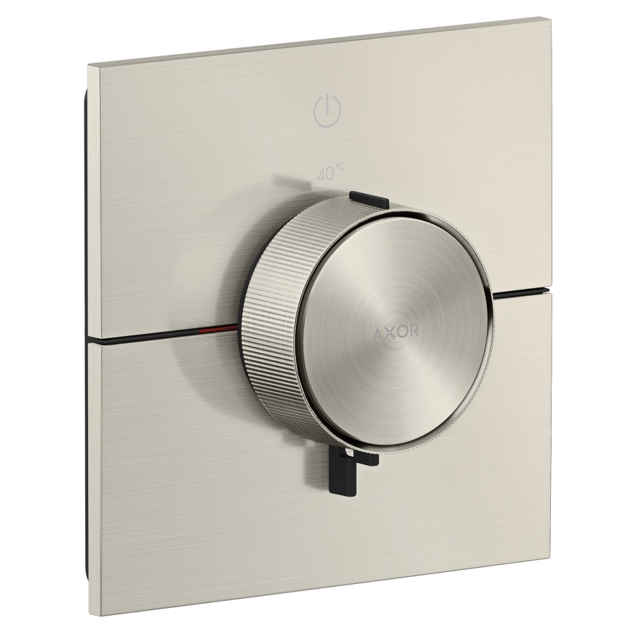 Thermostat ShowerSelect ID UP
anguleux 15.5 x 15.5 cm, 1&nbsp;raccordements
poussoir-select, soupape Start/Stop pour la commande des consommateurs
débit 20.3 (L/min) maximum
sans corps à encastrer 757049
groupe acoustique&nbsp;I