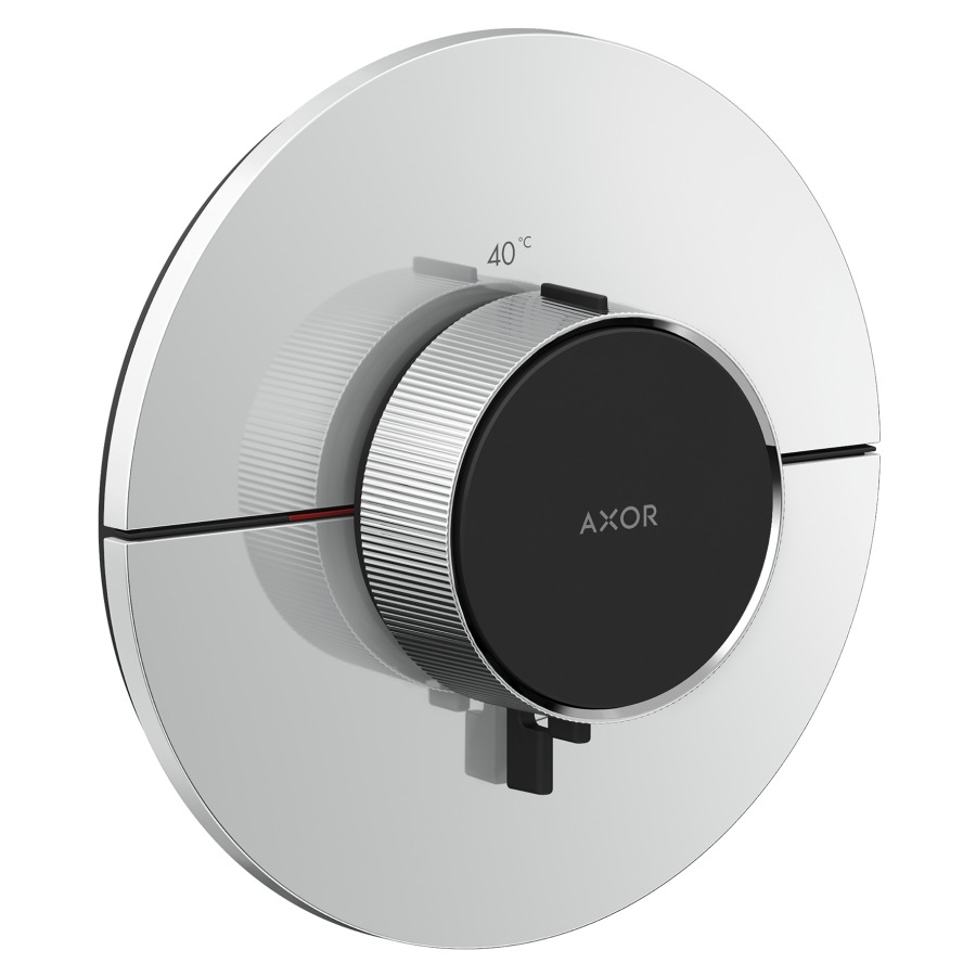 Thermostat ShowerSelect ID UP HighFlow
rond D 15.5 cm, contrôle de la 
température et du débit
débit 24 (L/min) maximum
débit sortie supérieure 24 (L/min)
sortie inférieure 23 (L/min)
sans corps à encastrer 757049
groupe acoustique&nbsp;I