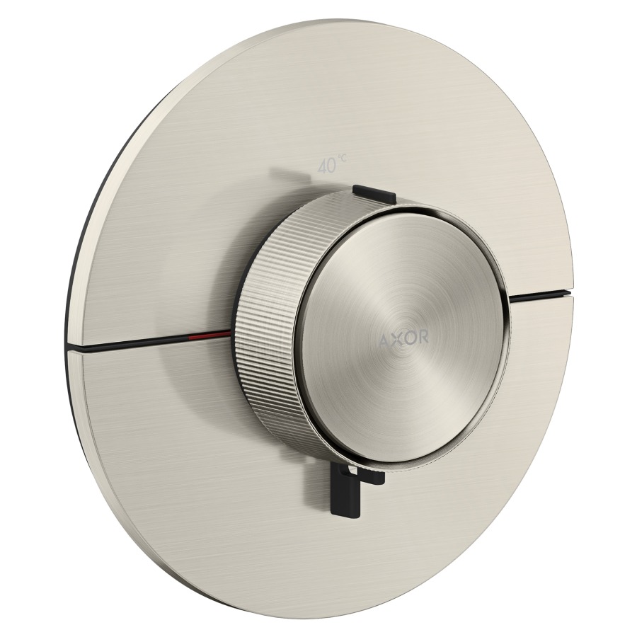 Thermostat ShowerSelect ID UP HighFlow
rond D 15.5 cm, contrôle de la 
température et du débit
débit 24 (L/min) maximum
débit sortie supérieure 24 (L/min)
sortie inférieure 23 (L/min)
sans corps à encastrer 757049
groupe acoustique&nbsp;I