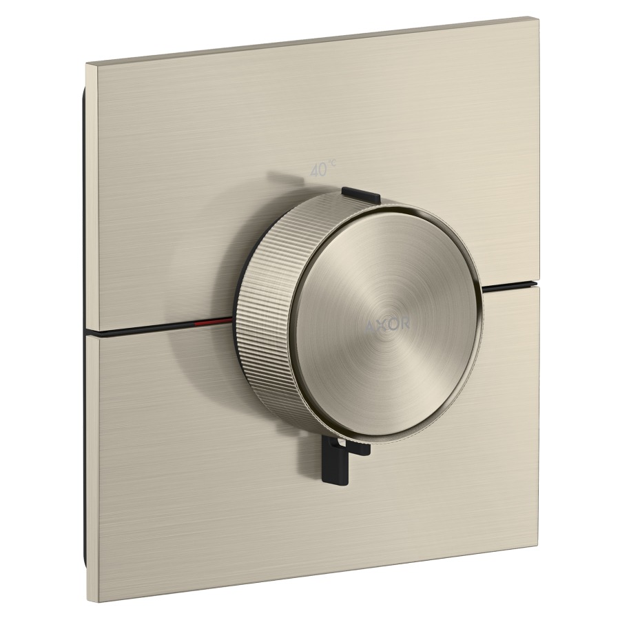 Thermostat ShowerSelect ID UP HighFlow
anguleux 15.5 x  15.5 cm, contrôle 
de la température et du débit
débit 24 (L/min) maximum
débit sortie supérieure 24 (L/min)
sortie inférieure 23 (L/min)
sans corps à encastrer 757049
groupe acoustique&nbsp;I