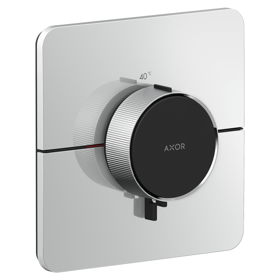 Thermostat ShowerSelect ID UP HighFlow
softsquare 15.5 x  15.5 cm, contrôle 
de la température et du débit
débit 24 (L/min) maximum
débit sortie supérieure 24 (L/min)
sortie inférieure 23 (L/min)
sans corps à encastrer 757049
groupe acoustique&nbsp;I