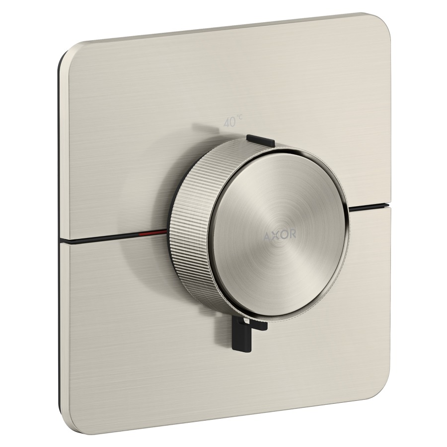 Thermostat ShowerSelect ID UP HighFlow
softsquare 15.5 x  15.5 cm, contrôle 
de la température et du débit
débit 24 (L/min) maximum
débit sortie supérieure 24 (L/min)
sortie inférieure 23 (L/min)
sans corps à encastrer 757049
groupe acoustique&nbsp;I