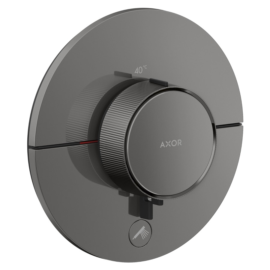 Thermostat ShowerSelect ID UP HighFlow
rond D 15.5 cm, 1&nbsp;raccordements
et 1 sortie supplémentaire
poussoir-select, soupape Start/Stop pour 
la commande des consommateurs
débit 32.8 (L/min) maximum
débit sortie supérieure 23 (L/min)
sortie inférieure 23 (L/min)
sans corps à encastrer 757049
groupe acoustique&nbsp;I