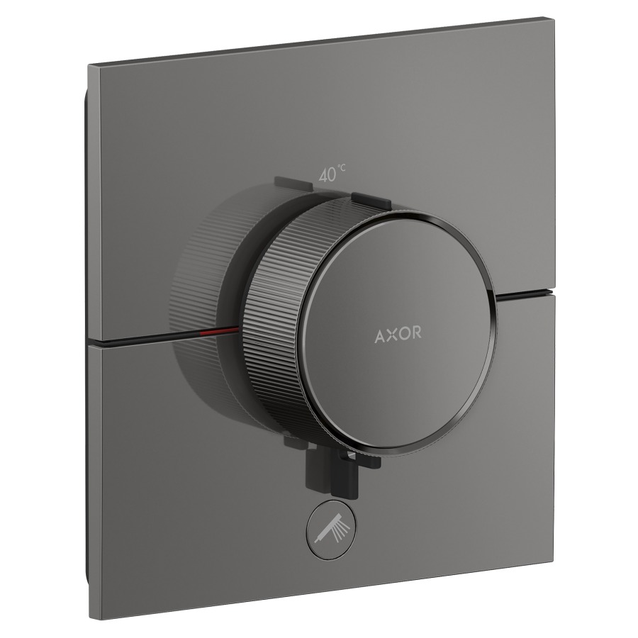 Thermostat ShowerSelect ID UP HighFlow
anguleux 15.5 x  15.5 cm, 1&nbsp;raccordements
et 1 sortie supplémentaire
poussoir-select, soupape Start/Stop pour 
la commande des consommateurs
débit 32.8 (L/min) maximum
débit sortie supérieure 23 (L/min)
sortie inférieure 23 (L/min)
sans corps à encastrer 757049
groupe acoustique&nbsp;I
