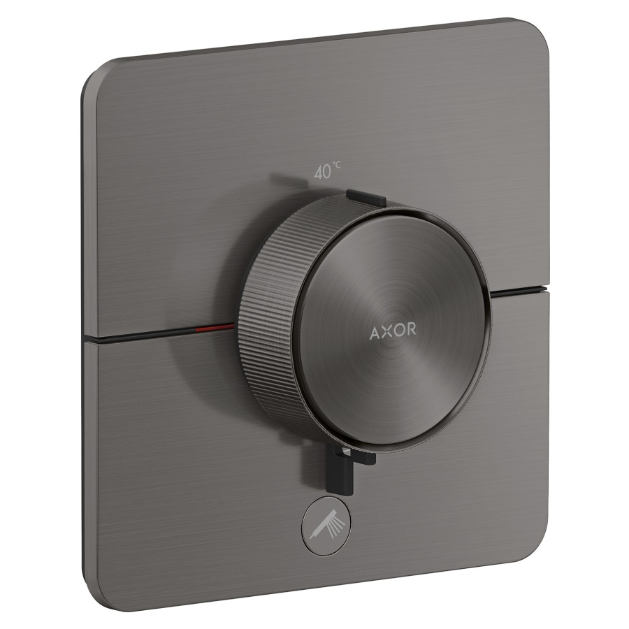 Thermostat ShowerSelect ID UP HighFlow
softsquare 15.5 x  15.5 cm, 1&nbsp;raccordements
et 1 sortie supplémentaire
poussoir-select, soupape Start/Stop pour 
la commande des consommateurs
débit 32.8 (L/min) maximum
débit sortie supérieure 23 (L/min)
sortie inférieure 23 (L/min)
sans corps à encastrer 757049
groupe acoustique&nbsp;I