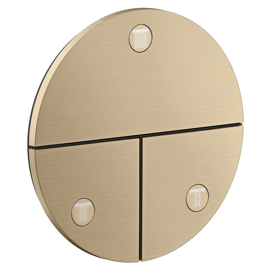 Soupape d'inversion ShowerSelect ID UP
rond D 15.5 cm, 3&nbsp;raccordements
poussoir-select, soupape Start/Stop pour la commande des consommateurs
maximum débit 32 (L/min)
débit sortie supérieure 26 (L/min)
à gauche et à droite 26 (L/min)
sans corps à encastrer 757049
groupe acoustique&nbsp;I
