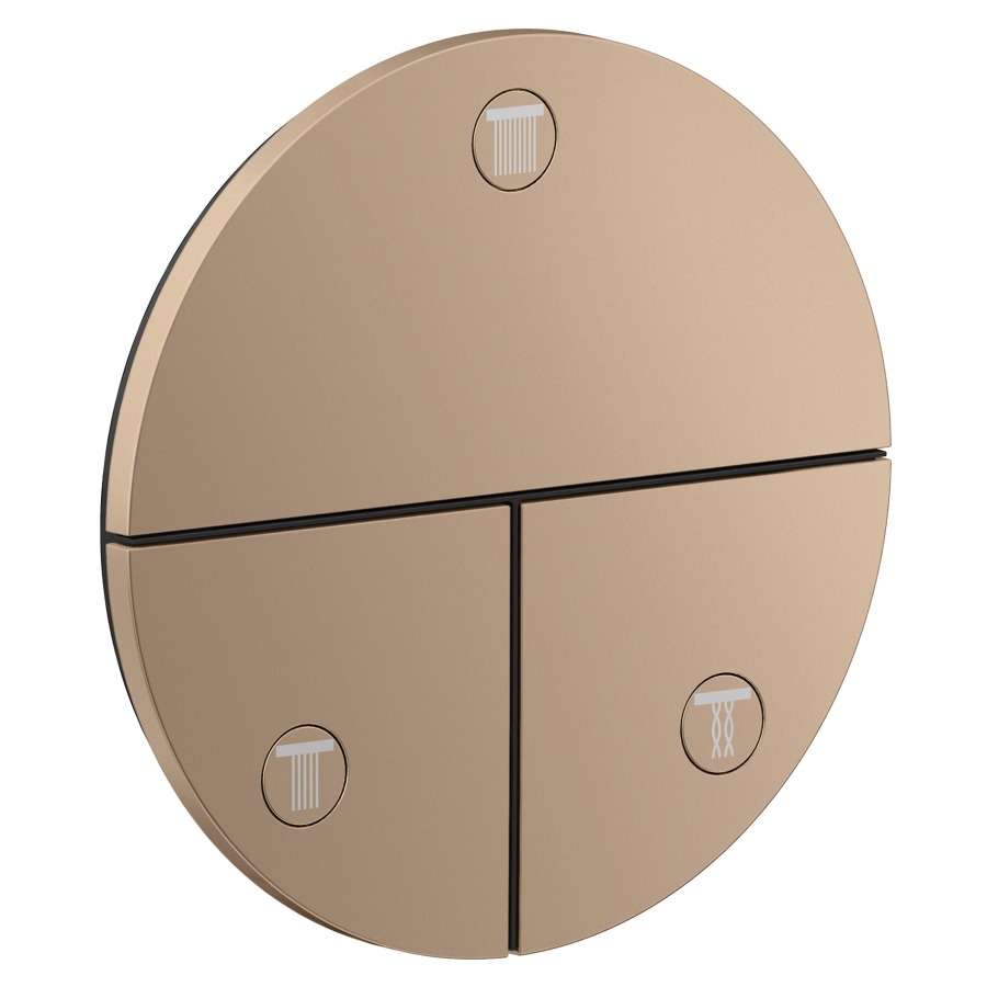 Soupape d'inversion ShowerSelect ID UP
rond D 15.5 cm, 3&nbsp;raccordements
poussoir-select, soupape Start/Stop pour la commande des consommateurs
maximum débit 32 (L/min)
débit sortie supérieure 26 (L/min)
à gauche et à droite 26 (L/min)
sans corps à encastrer 757049
groupe acoustique&nbsp;I