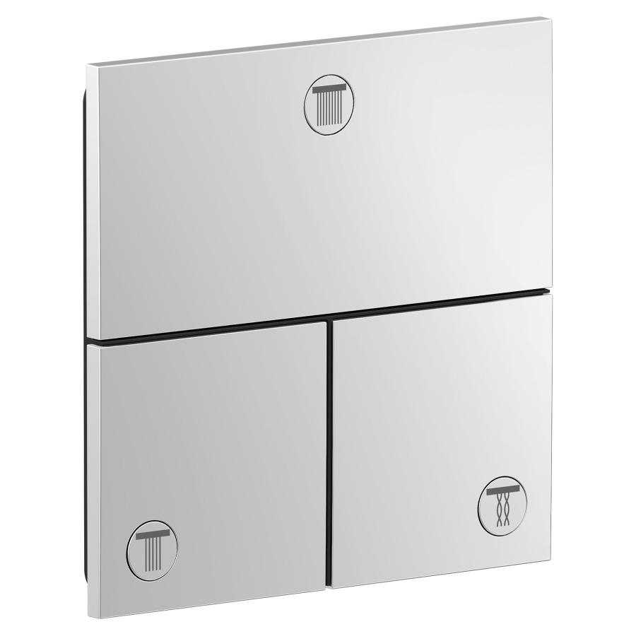 Soupape d'inversion ShowerSelect ID UP
anguleux 15.5 x 15.5 cm, 3&nbsp;raccordements
poussoir-select, soupape Start/Stop pour la commande des consommateurs
maximum débit 32 (L/min)
débit sortie supérieure 26 (L/min)
à gauche et à droite 26 (L/min)
sans corps à encastrer 757049
groupe acoustique&nbsp;I
