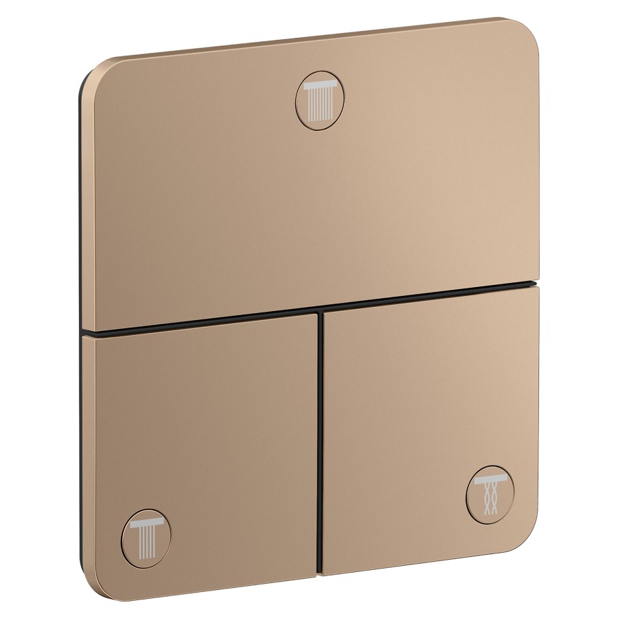 Soupape d'inversion ShowerSelect ID UP
softsquare 15.5 x 15.5 cm, 3&nbsp;raccordements
poussoir-select, soupape Start/Stop pour la commande des consommateurs
maximum débit 32 (L/min)
débit sortie supérieure 26 (L/min)
à gauche et à droite 26 (L/min)
sans corps à encastrer 757049
groupe acoustique&nbsp;I
