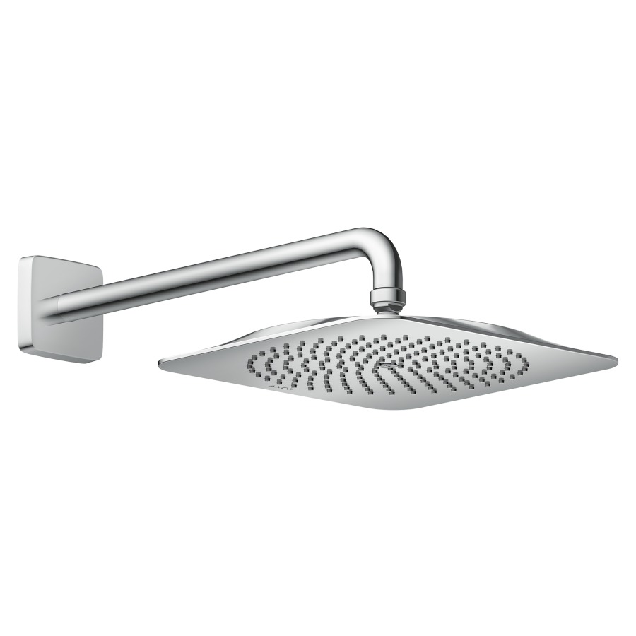 Douche murale Citterio C
27 x 27 cm, EcoSmart+
1jet PowderRain, longueur du bras 
de douche 39 cm, débit 6.5 (L/min)
groupe acoustique&nbsp;II