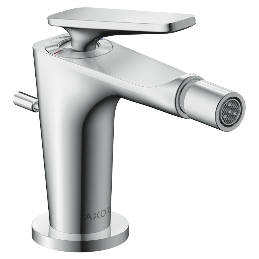 Mélangeur de bidet Citterio C
saillie 113 mm, goulot fixe
buse orientable, avec vidage excentrique 
débit 7.5 (L/min)
groupe acoustique&nbsp;II