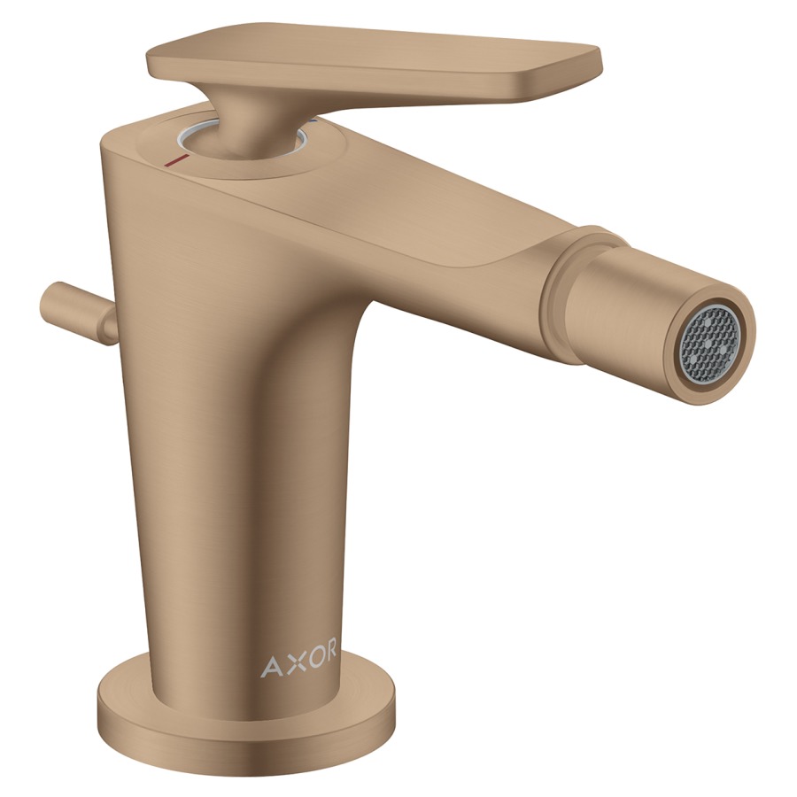 Mélangeur de bidet Citterio C
saillie 113 mm, goulot fixe
buse orientable, avec vidage excentrique 
débit 7.5 (L/min)
groupe acoustique&nbsp;II
